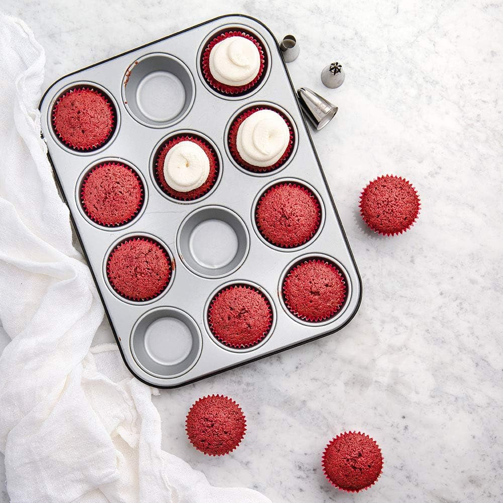 0062750 blacha do pieczenia na 12 muffinów Formy i blachy do pieczenia Naty Shop