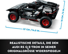 LEGO 42160 Technic Audi RS Q e-tron, zdalnie sterowany Rallye-Auto-Spielzeug, Dakar-Rallye-Geländewagen, App-steuerter RC mit Control+, Geschenk für Jungen, Mädchen und Fans ab 10 Jahren zum Bauen