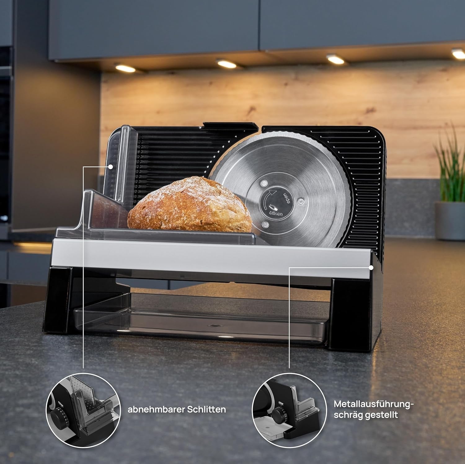 Ritter E 16 Duo plus Mașină electrică multifuncțională de feliat și tăiat din metal cu motor ecologic, fabricată în Germania Rasnite si Feliatoare Naty Shop