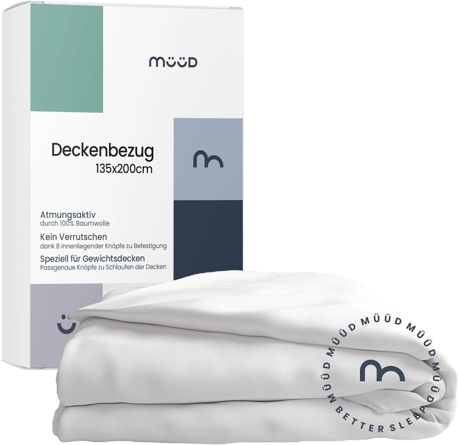 Koc terapeutyczny 7 kg I 135X200Cm I Zapewnia spokojny sen I Wysokiej jakości koc obciążany wykonany z oddychającej bawełny I Odprężający i terapeutyczny - W zestawie pudełko do pakowania z uchwytem do przenoszenia. Łóżka i koce Besuche den mÃ¼Ã¼d-Store Poszwa na kołdrę 700 gramów