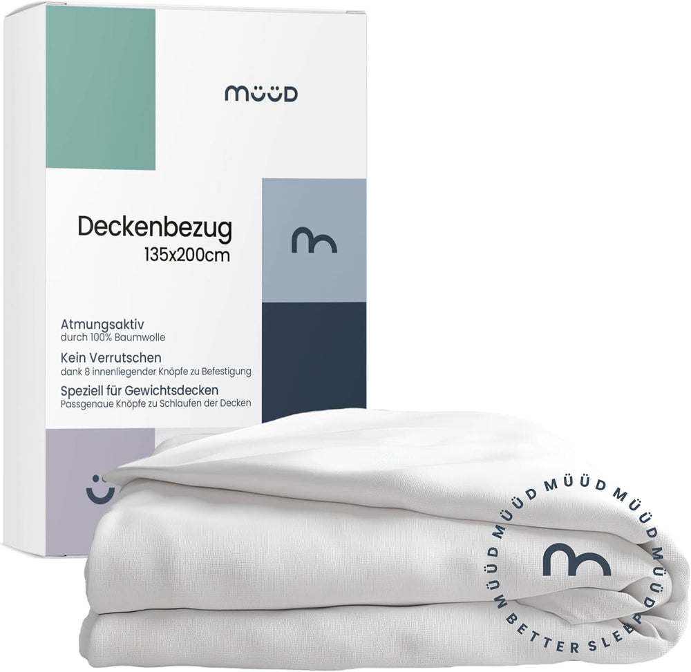 Koc terapeutyczny 7 kg I 135X200Cm I Zapewnia spokojny sen I Wysokiej jakości koc obciążany wykonany z oddychającej bawełny I Odprężający i terapeutyczny - W zestawie pudełko do pakowania z uchwytem do przenoszenia. Łóżka i koce Besuche den mÃ¼Ã¼d-Store Poszwa na kołdrę 700 gramów