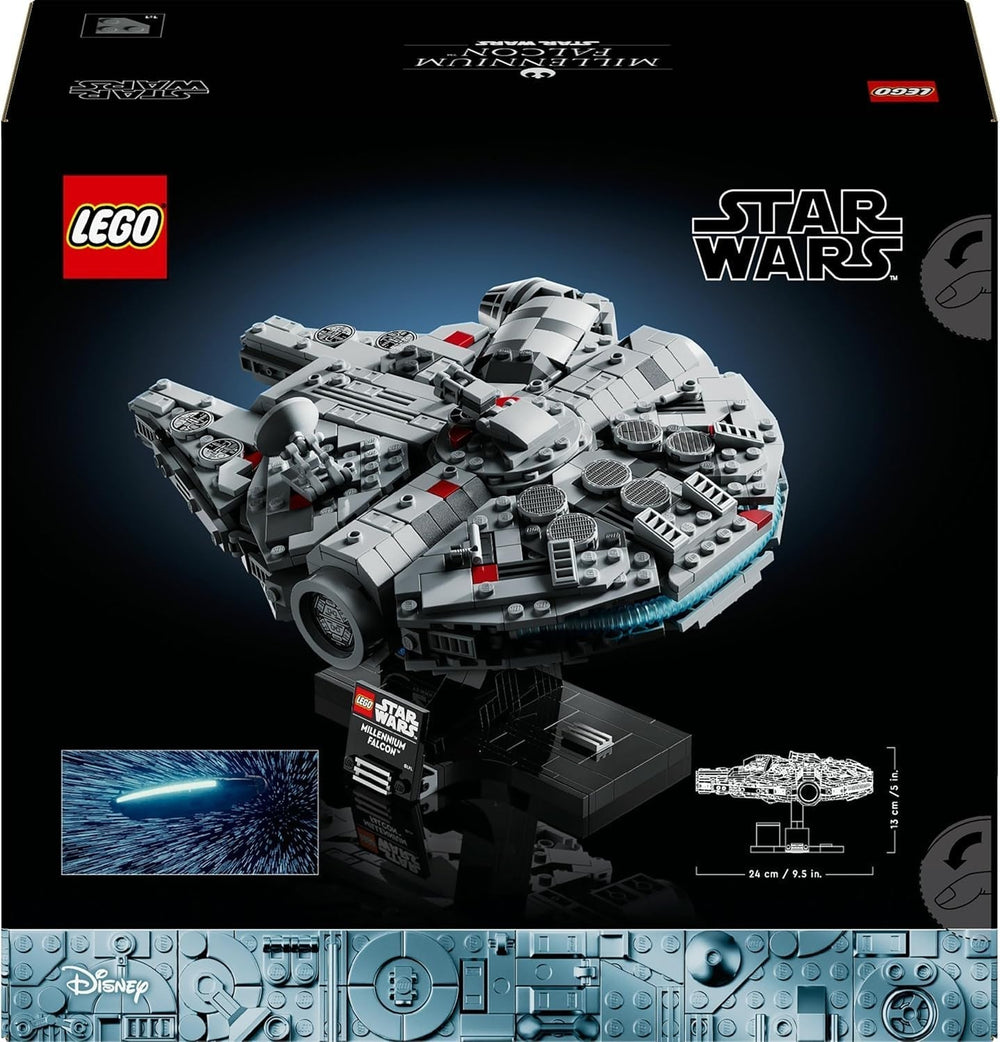 LEGO Star Wars Sokół Millennium Zestaw na 25. rocznicę dla dorosłych Statek do zbudowania Nowa nadzieja Kolekcjonerski model statku kosmicznego Prezenty dla mężczyzn i kobiet 75375 Zestawy do budowania Besuche den LEGO-Store