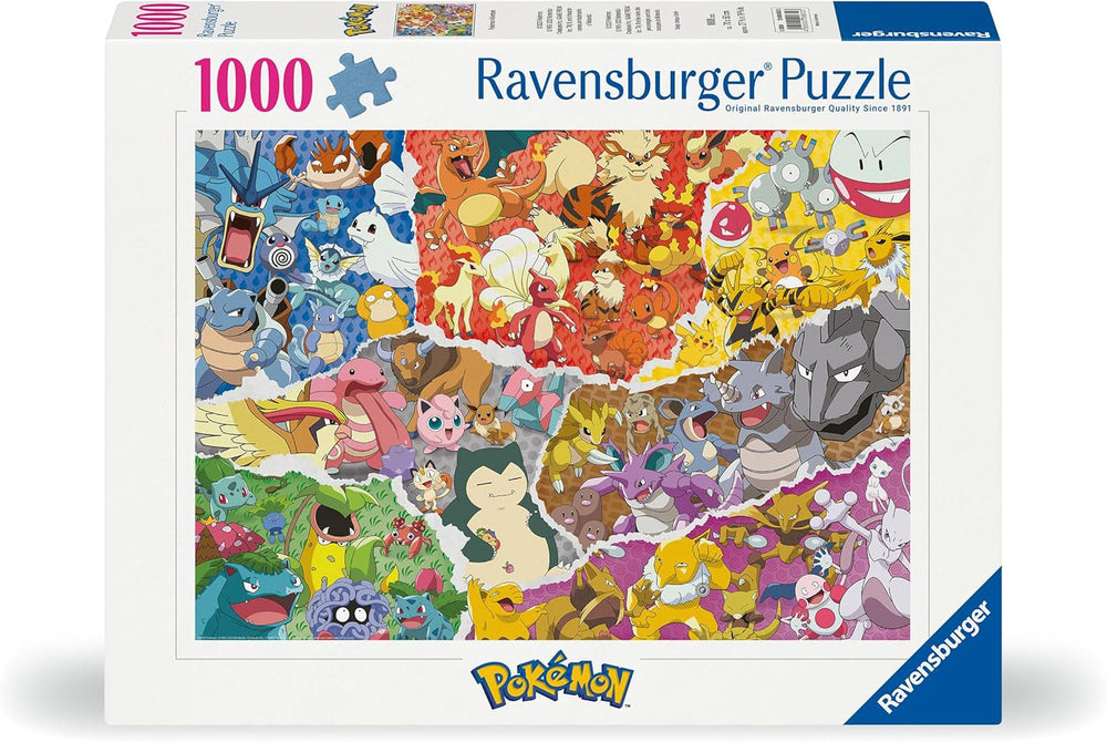 Ravensburger Puzzle 12000832 - Pokémon Adventure - 1000-elementowe puzzle Pokémon dla dorosłych i dzieci powyżej 14. roku życia Puzzle Naty Shop