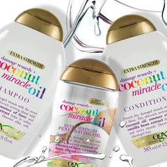 OGX Coconut Miracle Oil Odżywka, Nawilżająca odżywka do pielęgnacji włosów z olejkiem kokosowym, 385 ml OGX Hair Care