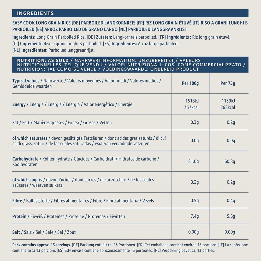 Ugotowany ryż długoziarnisty z Amazonii, 1 kg