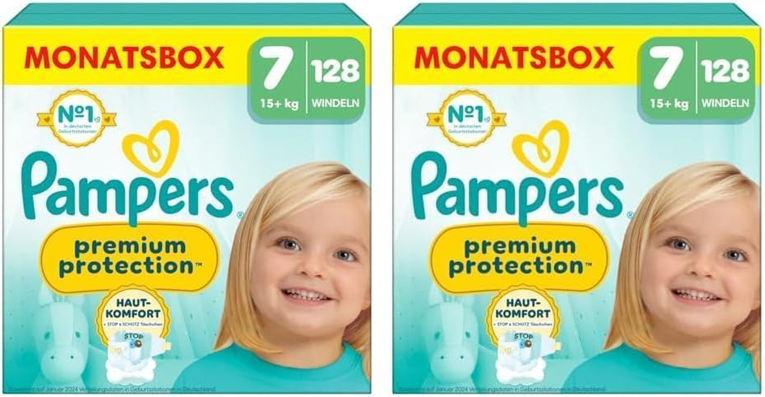 Pampers Premium Protection Rozmiar 6, 144 pieluszki, 13 kg-18 kg, nasza nr 1 ochrona skóry i wycieki