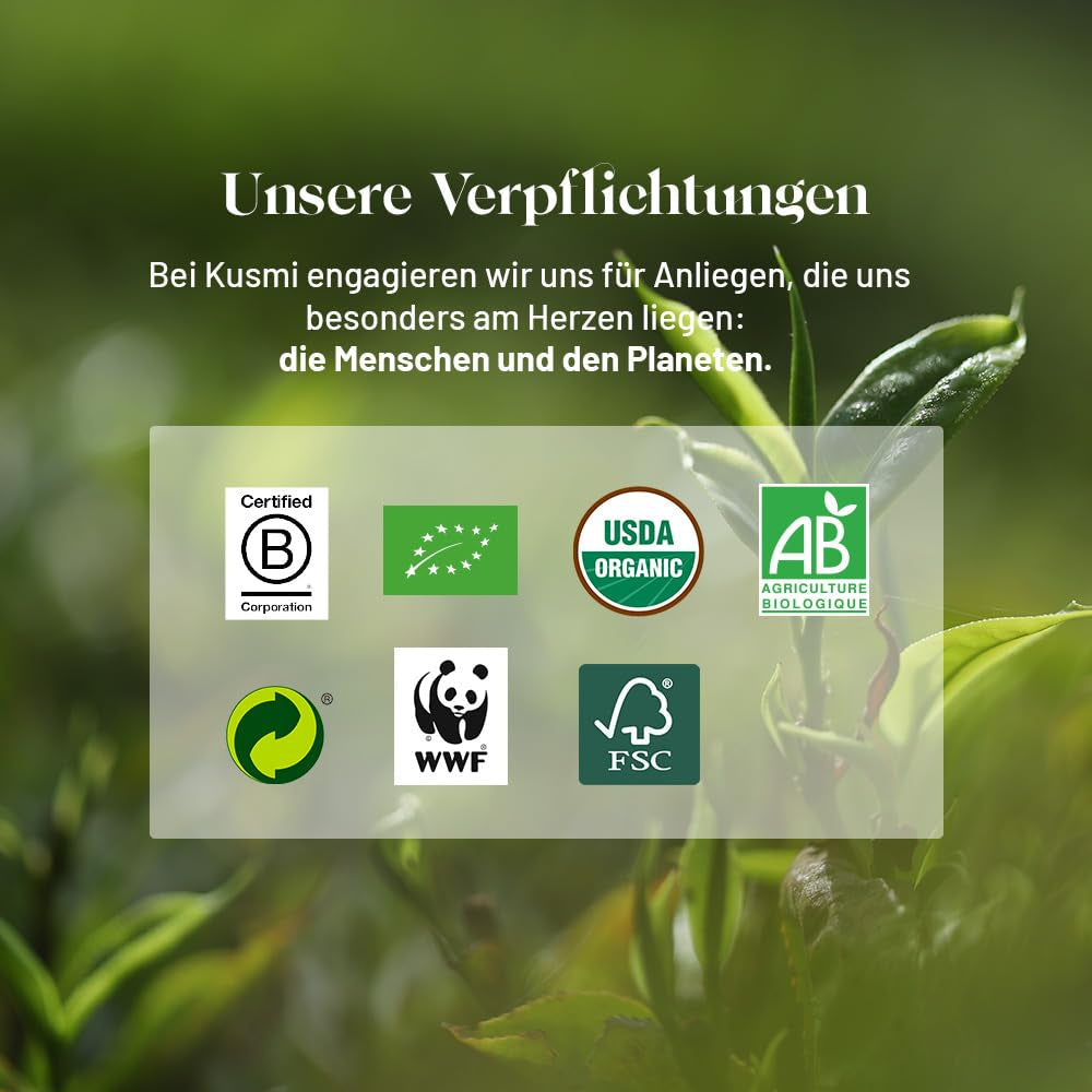 Kusmi Tea - Tchaï of the Tiger - Ceai negru indian organic cu condimente - Ceai Chai - în colaborare cu WWF - Ceai vrac - cutie metalică de 100 g - cantitate pentru aproximativ 50 de cești