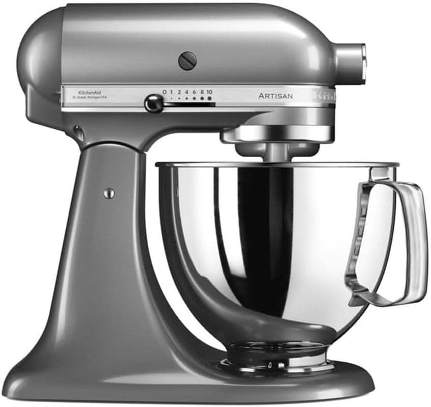 KitchenAid Artisan 5KSM125EER Mikser misowy, 300 W, 4,8 l Naty Shop srebrny