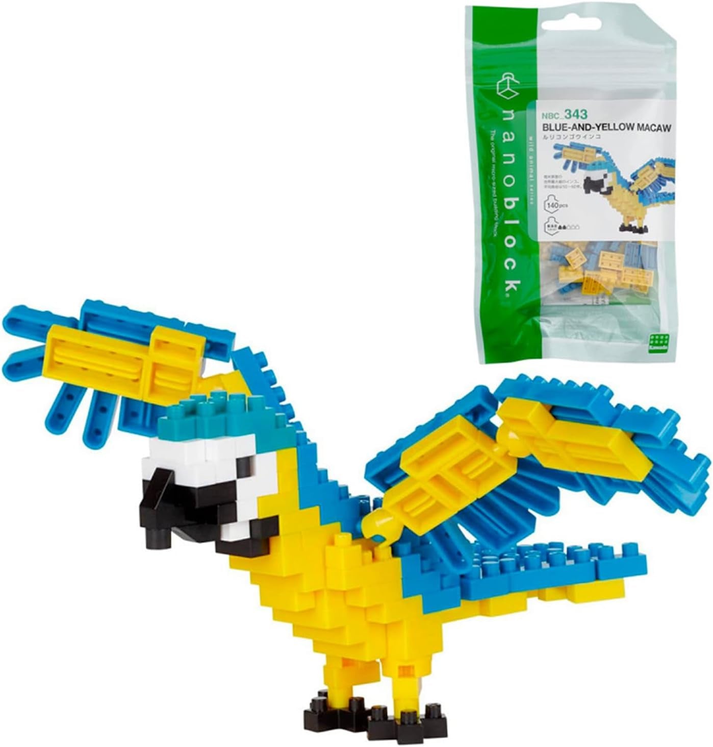 Bandai - Nanoblock - Roter Panda - Czerwona Panda - Mini-Bausteinfigur - Baukastenspiel - Pixel-Tierfiguren-Bausatz Panda - NBC194