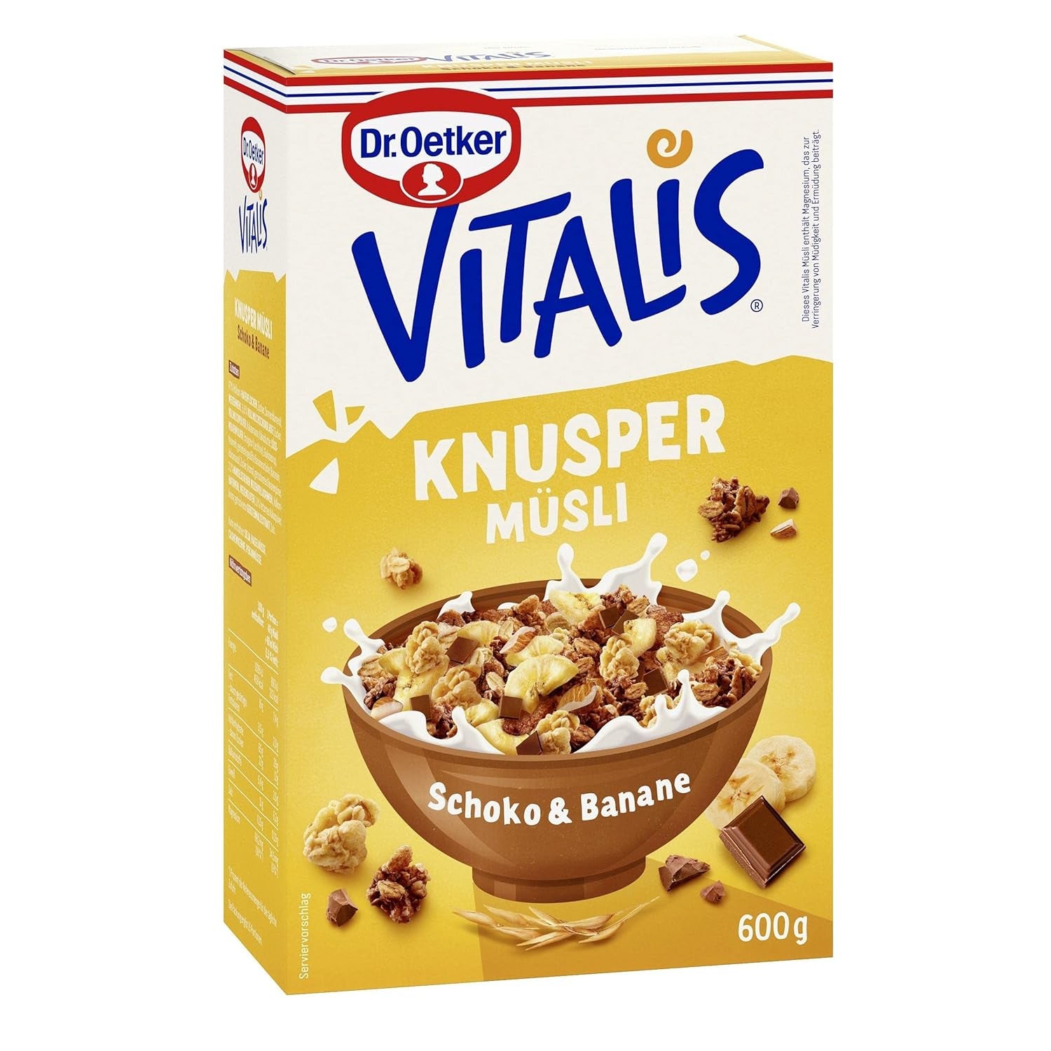 Dr. Oetker Vitalis Crunchy Flakes: Chrupiące musli z płatkami kukurydzianymi i kawałkami migdałów, opakowanie 5 szt. (5 x 600g)