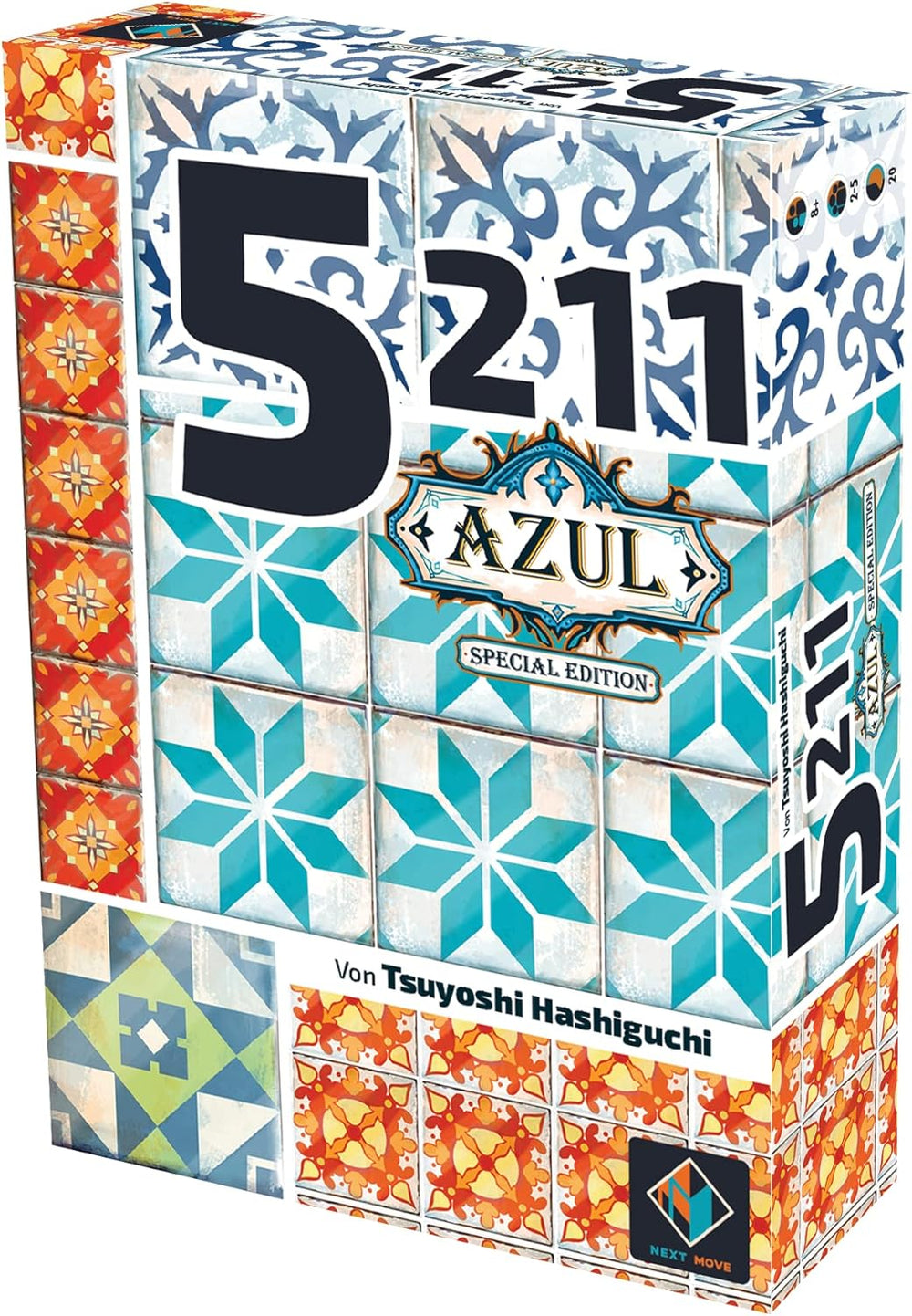 Gry Next Move, UNbox Now, Azul, gra podstawowa, gra rodzinna, gra roku 2018, 2–4 graczy, wiek 8+, 30–45 minut, język niemiecki