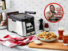 Frytownica Tefal FR600D Clear Duo, smażenie z mniejszą ilością dymu i zapachów, pojemność 1,2 kg, termostat, timer, duże okienko bez mgły Sprzęt AGD Naty Shop