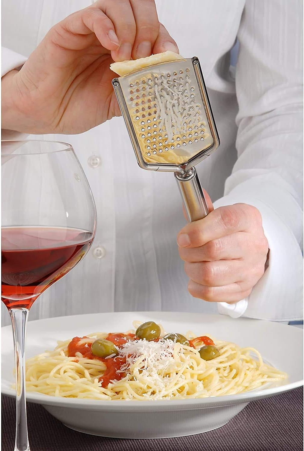 WMF Profi plus tarka do sera ze stali nierdzewnej 25 cm, drobna powierzchnia golenia Obieraczka Naty Shop