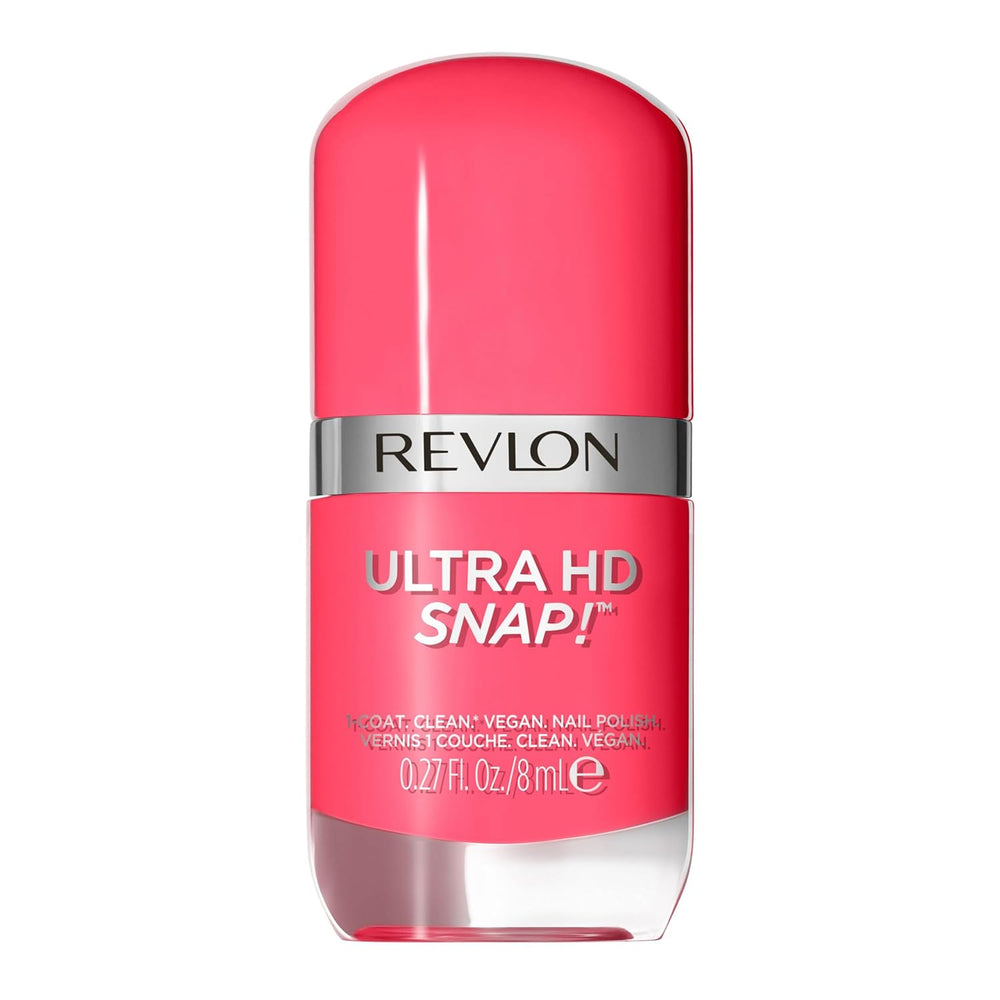 Revlon Ultra HD Snap lakier do paznokci długotrwała formuła wegańska szybkoschnąca jednowarstwowa pełne krycie kolor (8ml) Hot Stuff (007) unisex