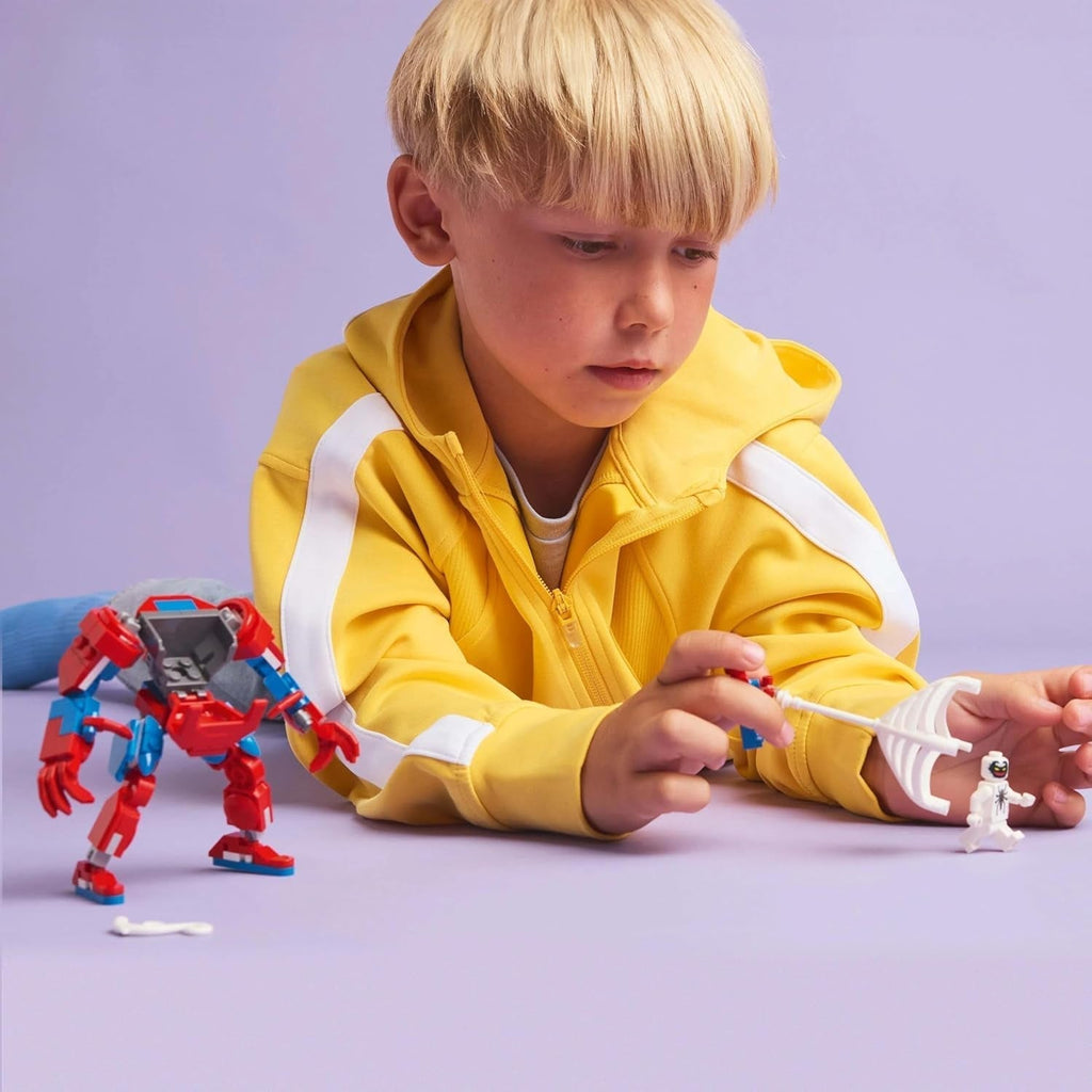 LEGO Marvel Spider-Man Mech Vs. Anti-Venom - Jucărie de supererou cu 2 minifigurine - Figură de acțiune cu brațe, picioare și degete mobile - Cadou pentru băieți și fete cu vârsta peste 6 ani 76308 Seturi de constructie Besuche den LEGO-Store