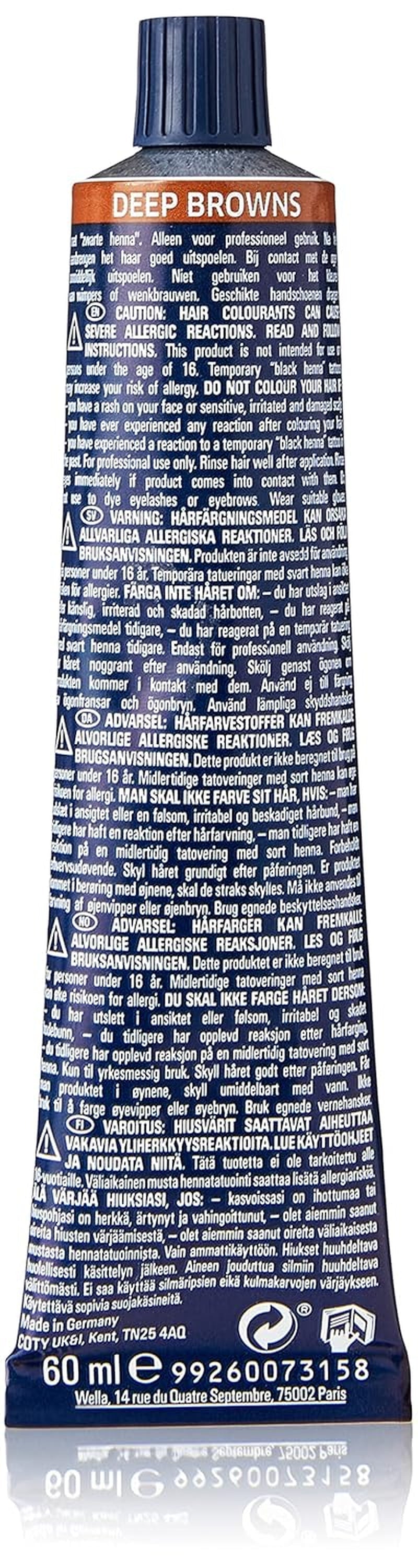 Wella Koleston Perfect Hair Colour Pure Naturals, 60 ml Vopsea pentru par Naty Shop 1 bucată (pachet de 1) Maro închis 8/7