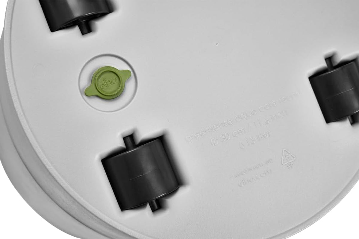 Ghiveci elho Greensense Aqua Care Round 35 cu rezervor de apă integrat - pentru interior și exterior - 100% plastic reciclat - Ø 34,5 x H 34,1 cm - Gri/Beton deschis