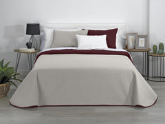 Estoralis | AVA | Dwustronna kołdra butikowa | Na wszystkie pory roku | Kolor - Czerwony/Beżowy | Do łóżka 120/135 cm. łóżko. (230 x 270 cm. Ancho X Alto) | Pikowana kołdra Kołdry i kołdry Naty Shop Tytuł domyślny