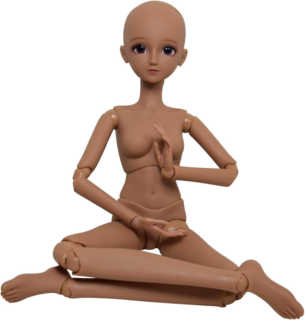 1/3 BJD păpușă piele maro negru corp de păpușă 60cm 24 inci articulație sferică păpuși SD articulații mobile PVC DIY (Alexia)