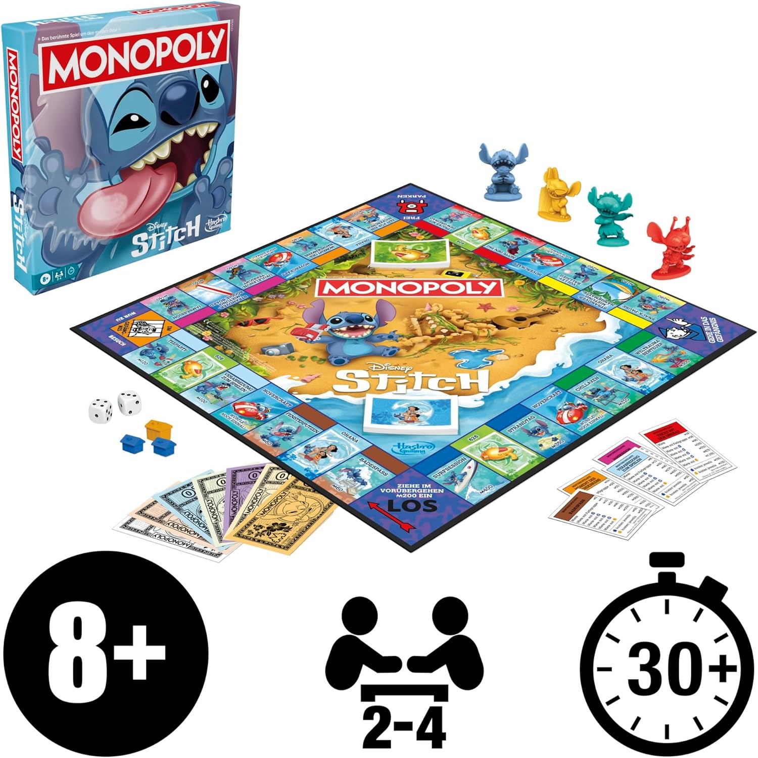 Gra planszowa Monopoly Disney Stitch Edition - wersja niemiecka