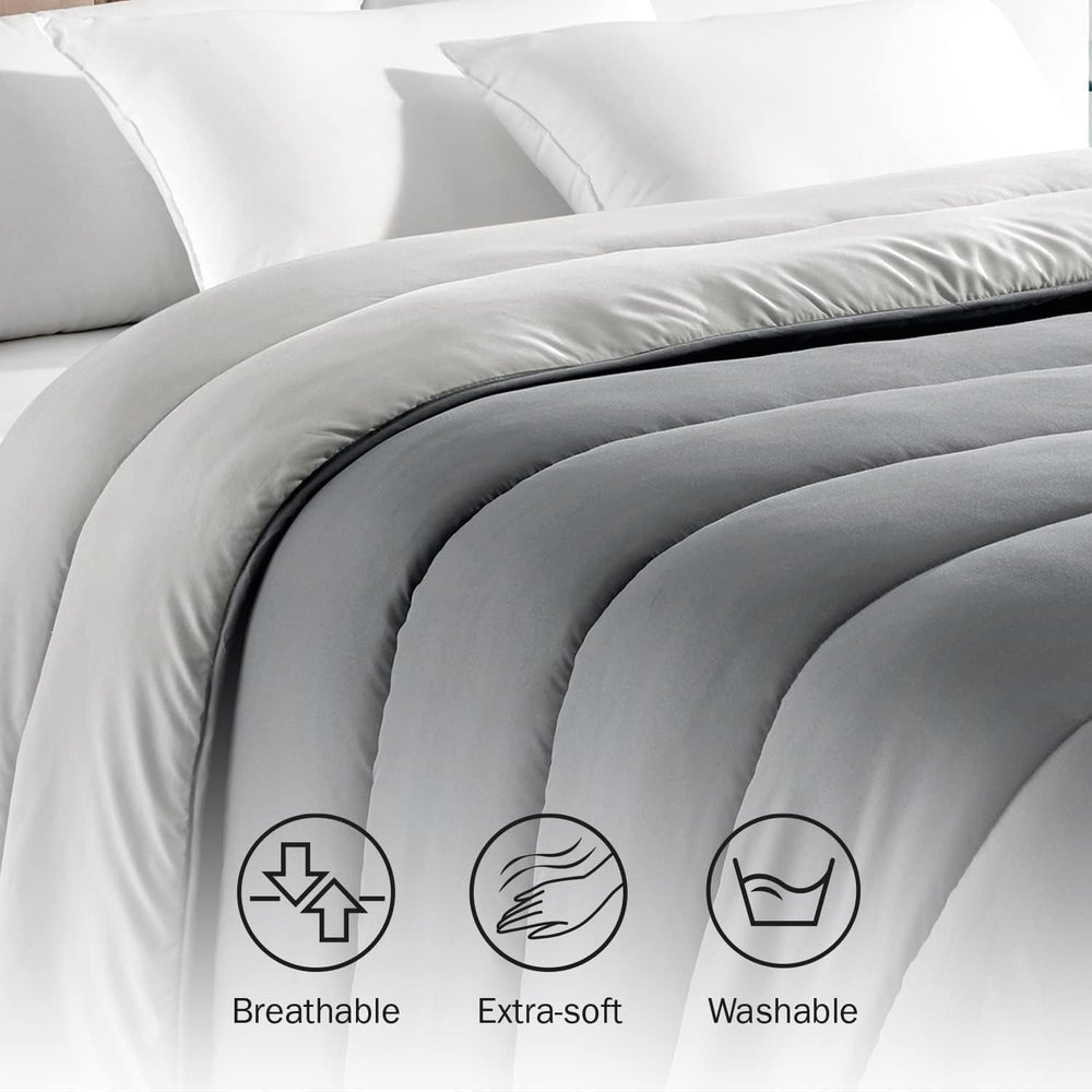 Pikolin Home - Plapumă reversibilă 300 G - Umplutură nordică bicoloră - Pentru pat 105 - Cosy, cald, respirabil, galben muștar, 180 X 260 Cm Plapumi si pilote Naty Shop