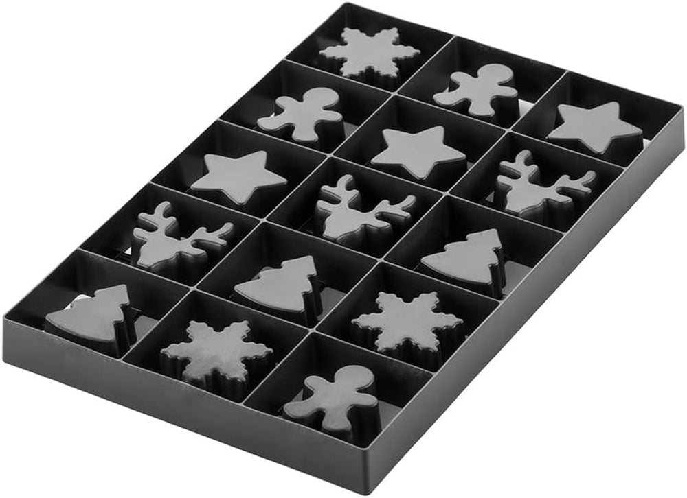 Silikomart - VOILA 'COOKIE' - VACANȚĂ DE IARNĂ - PUZZLE BRAD DE CRĂCIUN PENTRU FURSECUȚI