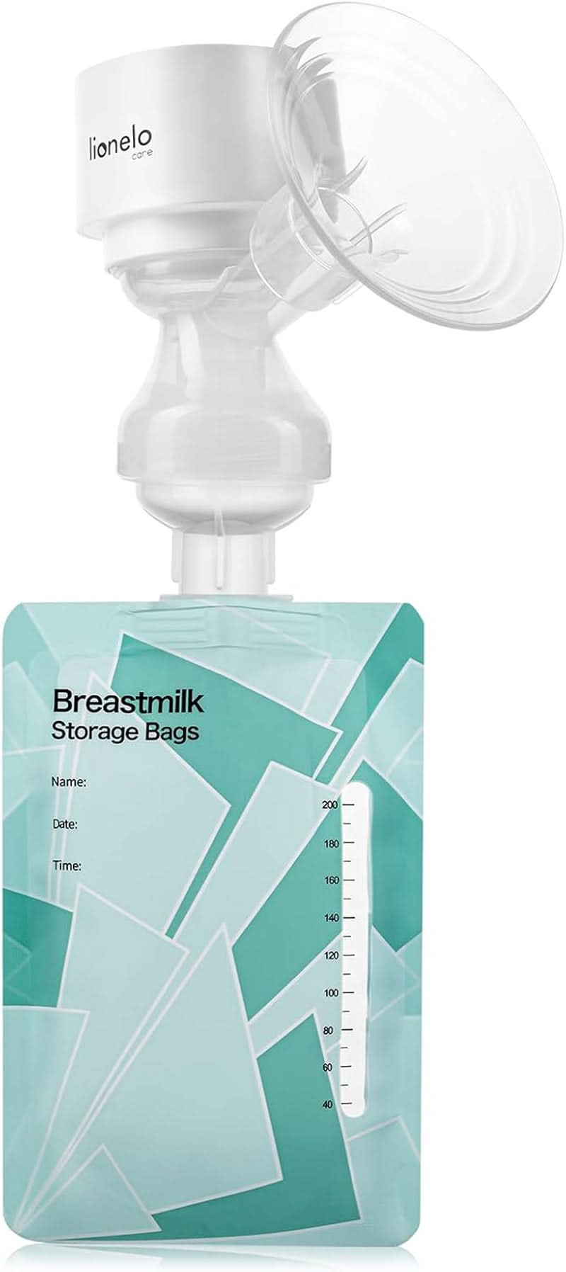 LIONELO Fidi One Bezprzewodowy laktator 180 ml, 3-fazowy laktator przenośny, 9-stopniowy masaż oszczędzający energię, lejek silikonowy 26 mm Czas działania 120 min Bez Bpa Akcesoria Żywność i karmienie piersią Sklep Bebe Naty