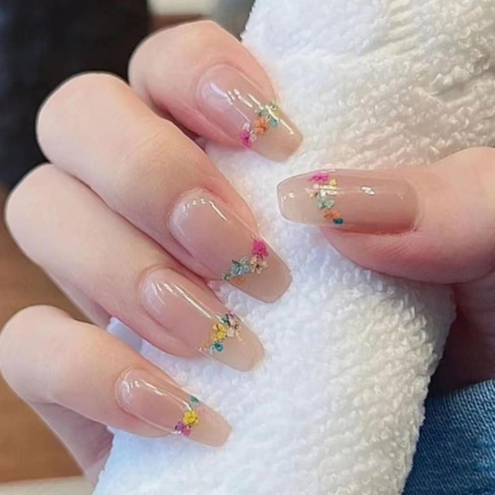 Flori uscate pentru unghii, 8 borcane, flori uscate 3D pentru unghii, autocolante colorate naturale pentru unghii, flori uscate, accesorii pentru unghii pentru decorarea unghiilor, meșteșuguri DIY