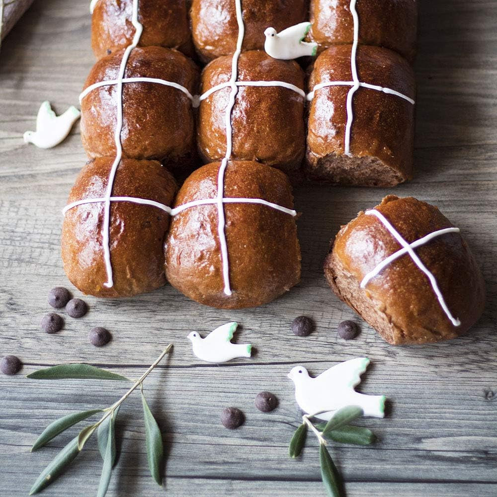 KIT 3 TAGLIAPASTA COLOMBA IN PLASTICA 0255407 AUSSTECHER AUS Kunststoff Taube 3-TLG, Bianco