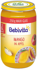 Mango w musie jabłkowym, opakowanie 6 szt. (6 x 250 g), średnie Matka i Dziecko Naty Shop