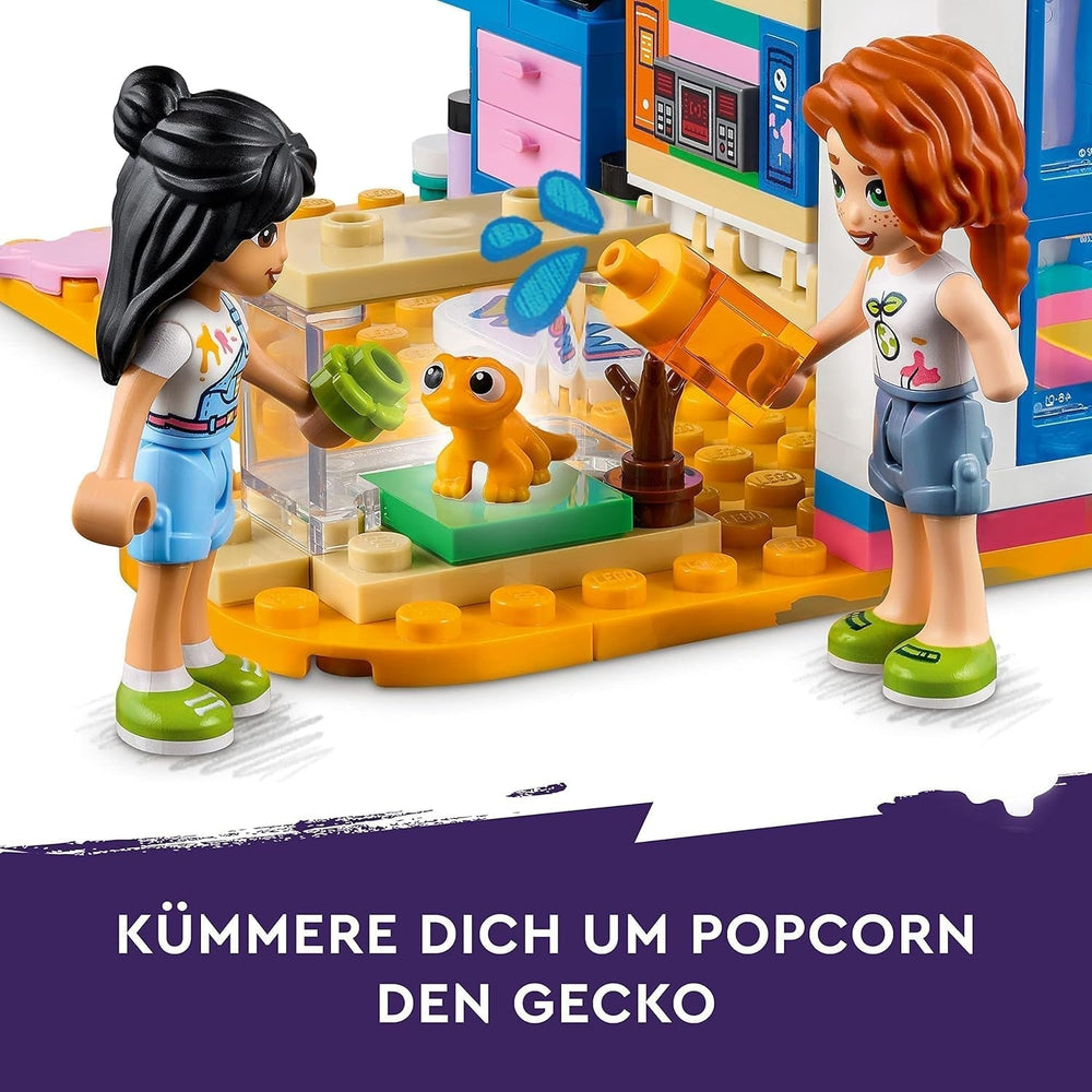 LEGO 41739 Friends Pokój Liann, minizabawka z motywem artystycznym, mały prezent kolekcjonerski z Liann, minilaleczkami Jesień i zwierzaki Zestawy do budowania z serii 2023 Besuche w sklepie LEGO