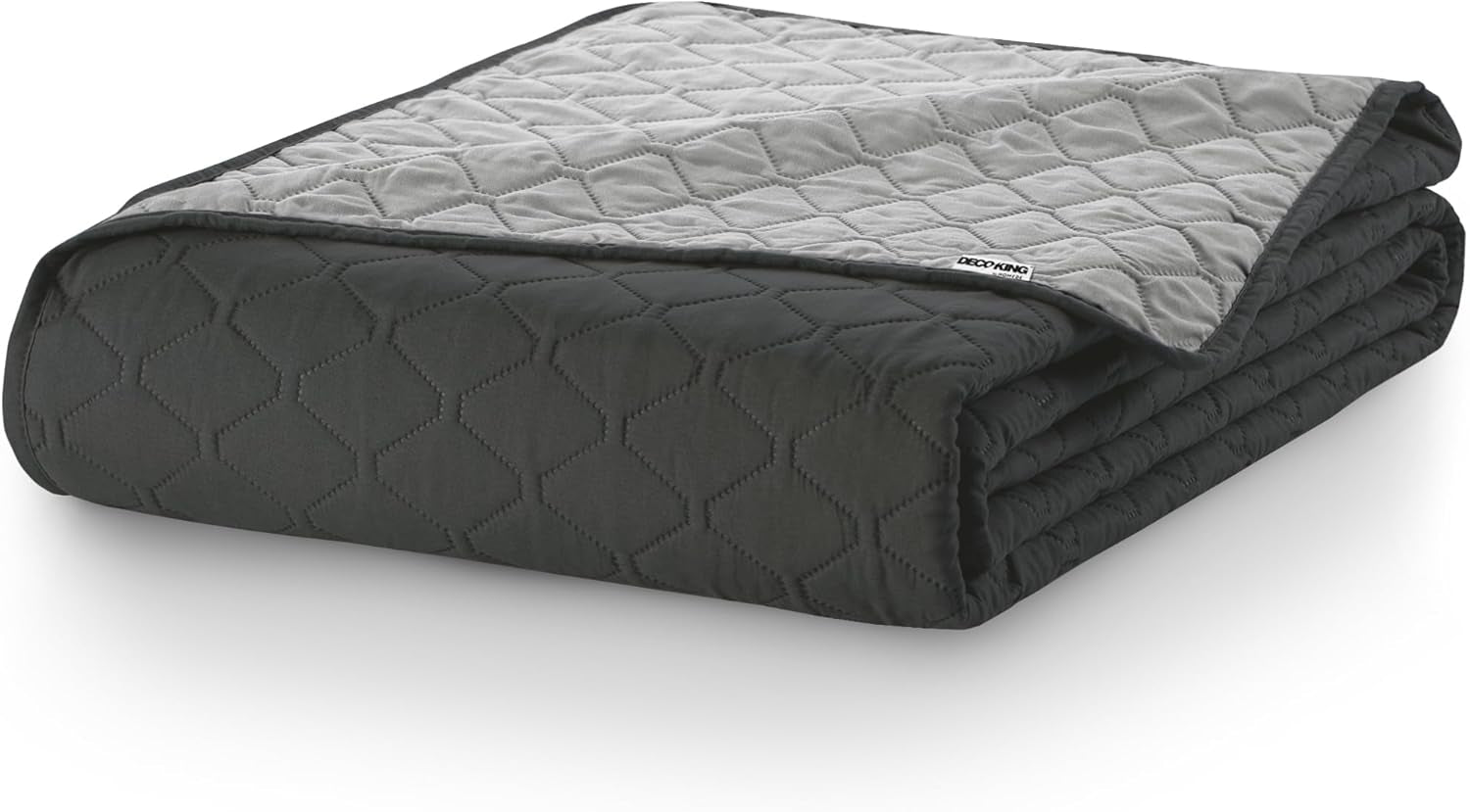 Narzuta Decoking 200 X 220 cm Grafit Antracyt Srebrnoszary Dwustronna narzuta łatwa w utrzymaniu Axel Łóżka i koce Besuche den DecoKing-Store