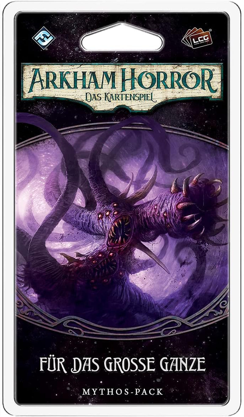 Gry o lotach fantasy, Horror w Arkham: LCG, Gra podstawowa, Gra ekspercka, Gra karciana, 1–4 graczy, Wiek 14+, 45+ minut, Niemiecki, Wielokolorowy, Kolorowy