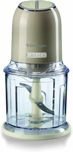 Ariete Vintage 438, Retro Elektrischer Gemüse- Und Ice-Crusher Mit 2 Geschwindigkeitsstufen, 4 Edelstahlklingen, Rutschfesten Standüßen, 600 Ml Fassungsvermögen, 400W, Beige Mama si Copilul Naty Shop Beige
