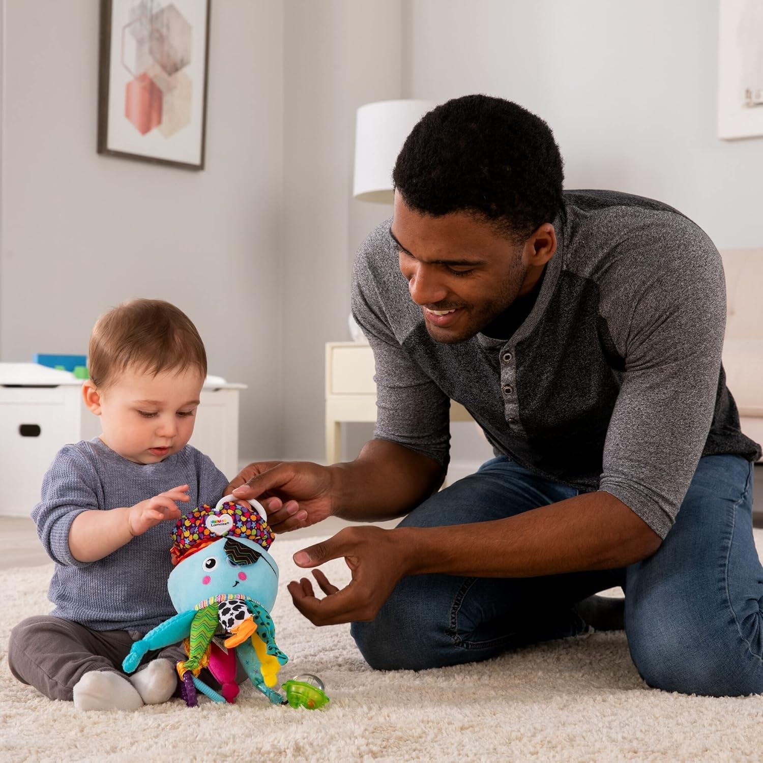 Jucărie Lamaze pentru bebeluși Captain Calamari, caracatița pirat Clip & Go - jucărie de înaltă calitate pentru copii mici - de la 0 luni & Freddie, licuriciul Clip & Go - jucărie de înaltă calitate pentru copii mici Jucarii Bebe Naty Shop