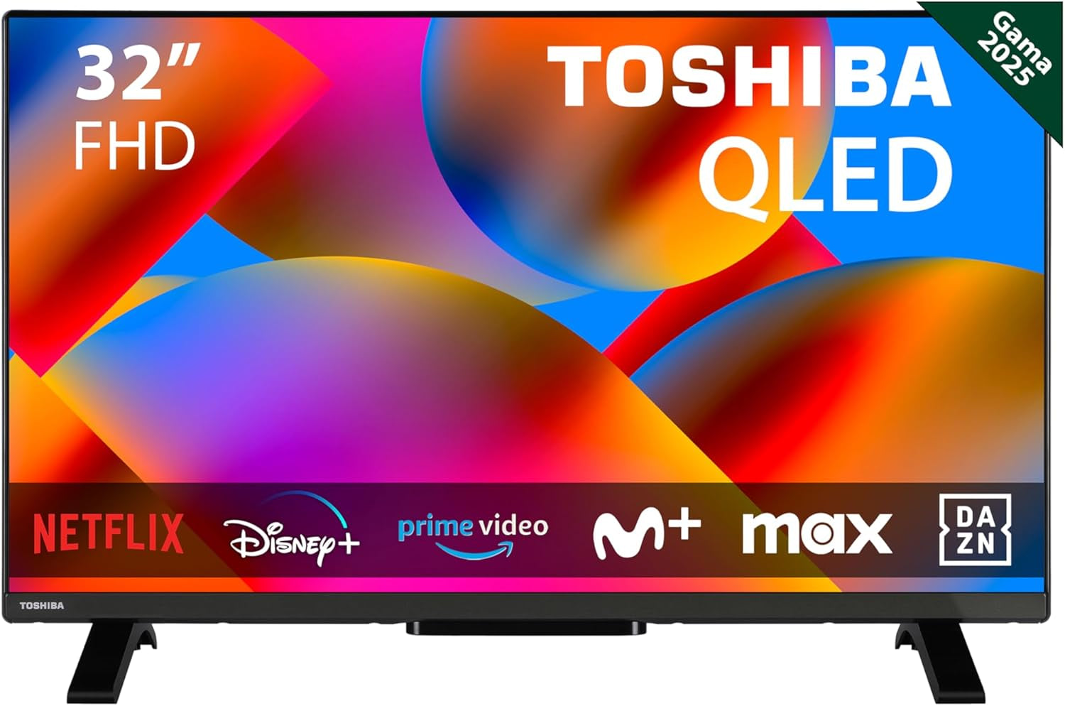 Toshiba 32QV2F63DG - Televizor QLED 32 inch (80 cm) - FHD 1920 x 1080 - DTS Virtual:X - Smart TV - 2 x HDMI