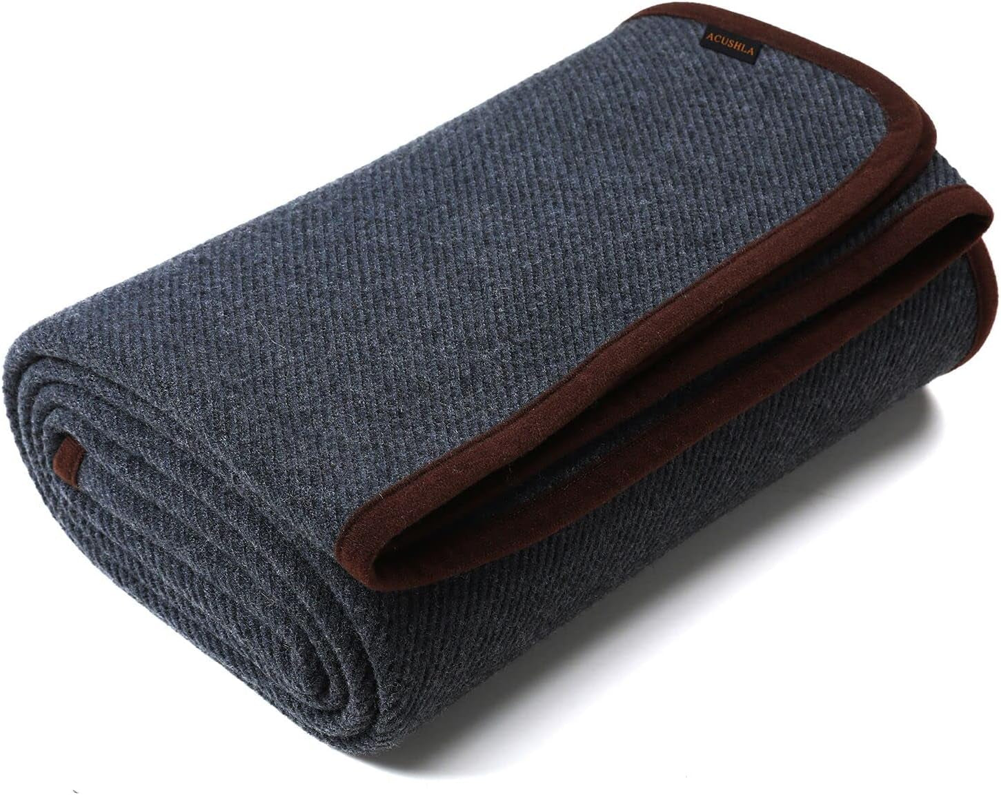 ACUSHLA 200,7X160 cm, 1,7 kg, koc, wełniany koc, ciepły koc podróżny, koc z dzianiny, dekoracyjny, koce na sofę, krzesło, kanapę, łóżko, salon, kemping, odpowiednie na każdą porę roku Ww203 Łóżka i narzuty Beuche den ACUSHLA-Store Szary 160 X 200 Cm