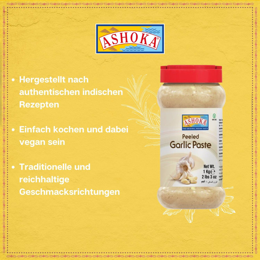 ASHOKA - Pasta Geschälte Knoblauch - (1 X 1 KG)