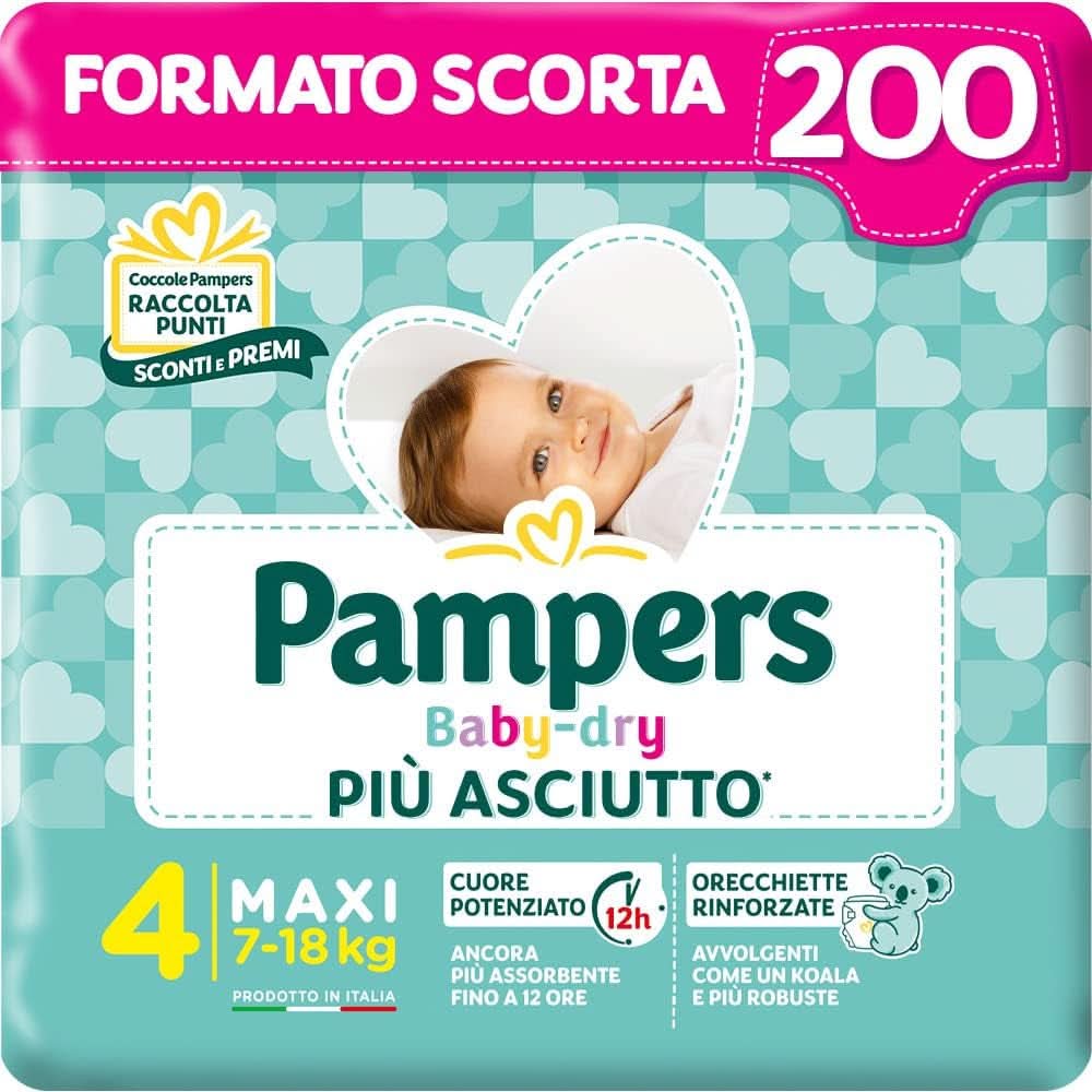 Pampers Baby Dry Junior, 176 pieluszek rozm. 5 (11-25 kg) Sklep dla mamy i dziecka Naty rozm. 4 (200 szt.)