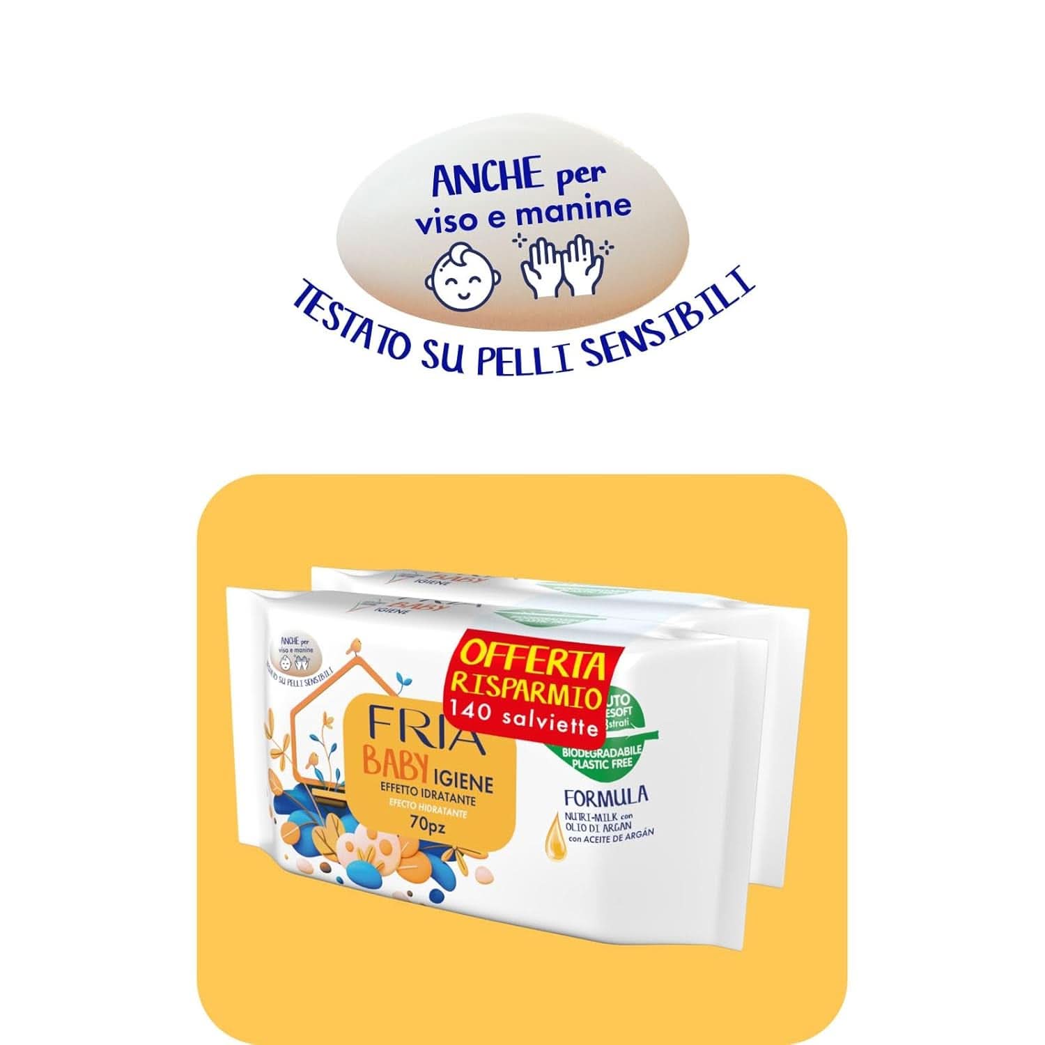 Chusteczki nawilżane, opakowanie 2 szt. (2 x 72 chusteczki) Chusteczki nawilżane dla niemowląt Naty Shop