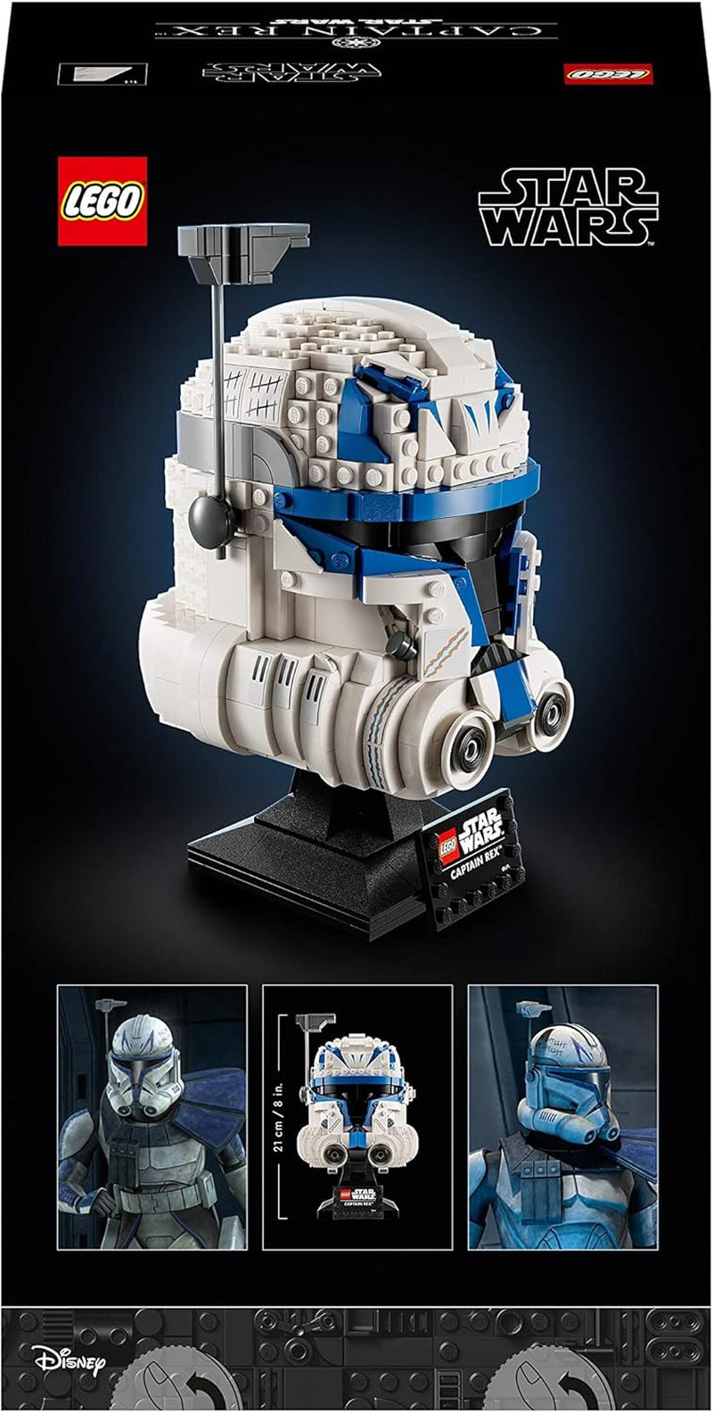 LEGO 75349 Star Wars Captain Rex Helmet Set, modelul Clone Wars de colecționat pentru adulți, seria 2023, piesă suvenir și idee de cadou Seturi de constructie Besuche den LEGO-Store