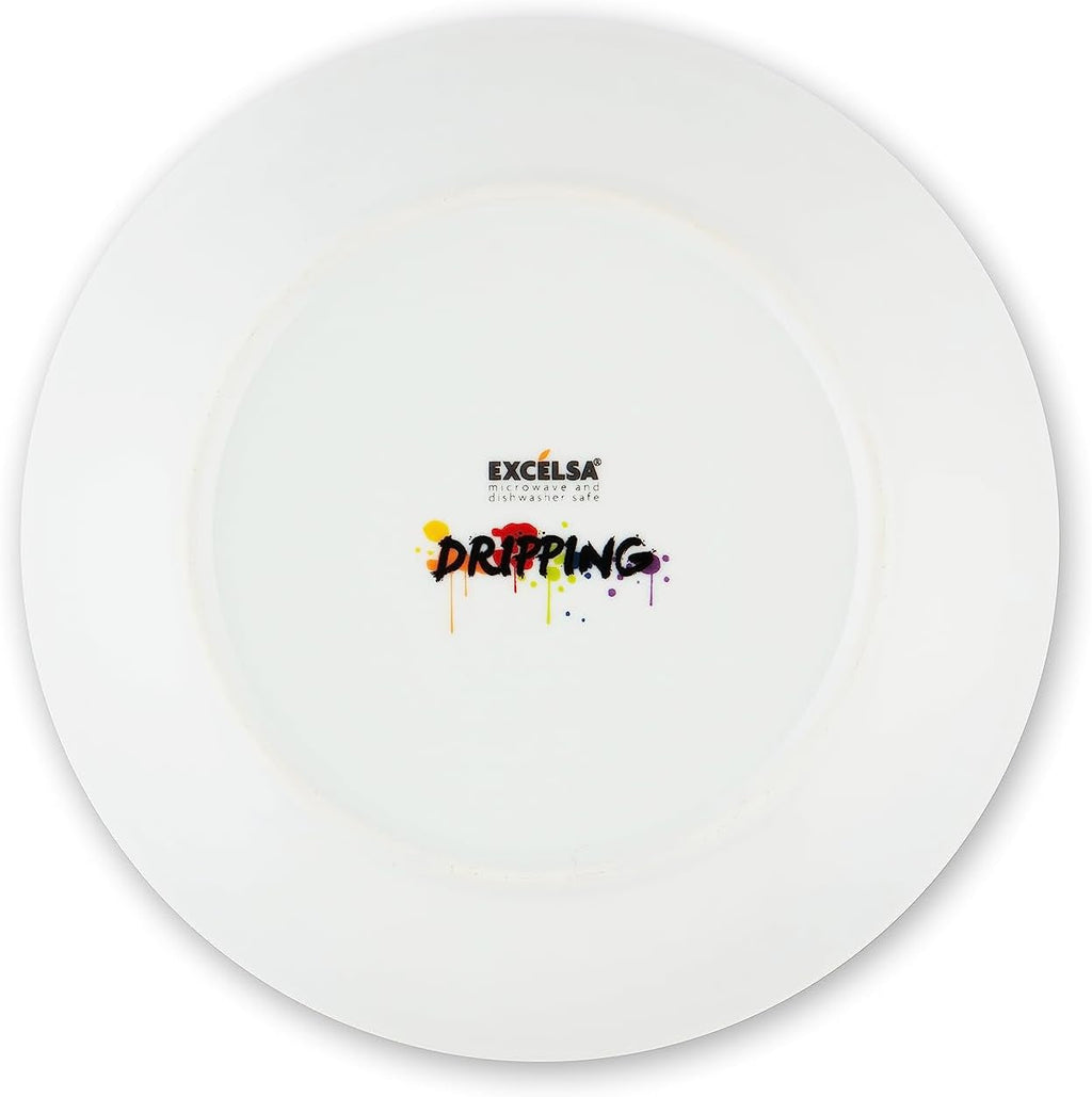 Excelsa Dripping Tellerservice, 18-Teilig, Porzellan Seturi vesela masa Naty Shop