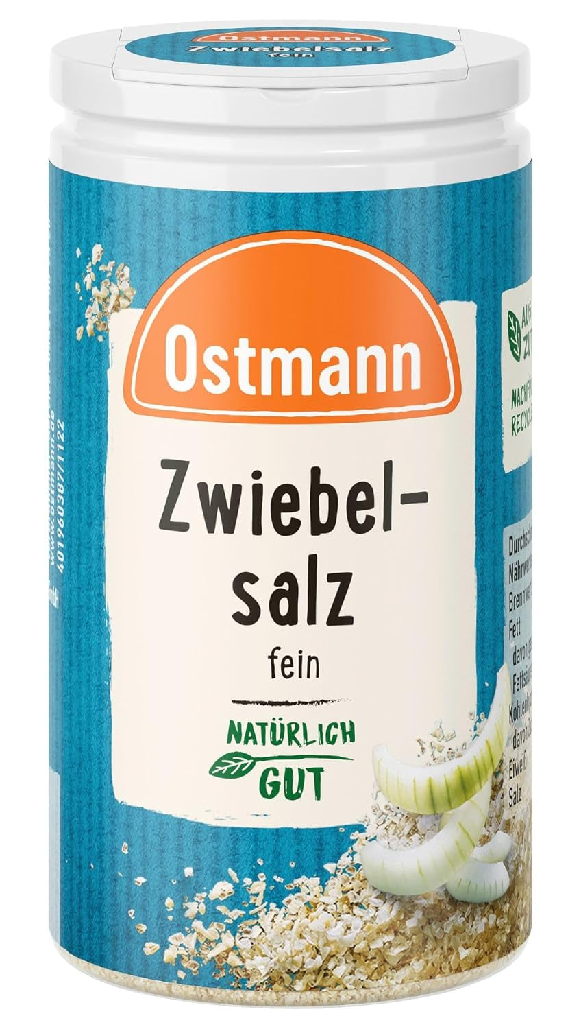 Ostmann Gewürze - Zwiebelsalz | Nachfüllbare i nadające się do recyklingu Verpackung | 60 g w Der Streudose