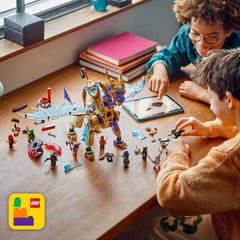 LEGO NINJAGO Świetlny smok - zabawka z 8 minifigurkami i kołem Spinjitzu - interaktywna zabawka konstrukcyjna ninja dla chłopców i dziewcząt od 9 lat - pomysł na prezent dla fanów 71836 Zestawy do budowania Besuche den LEGO-Store