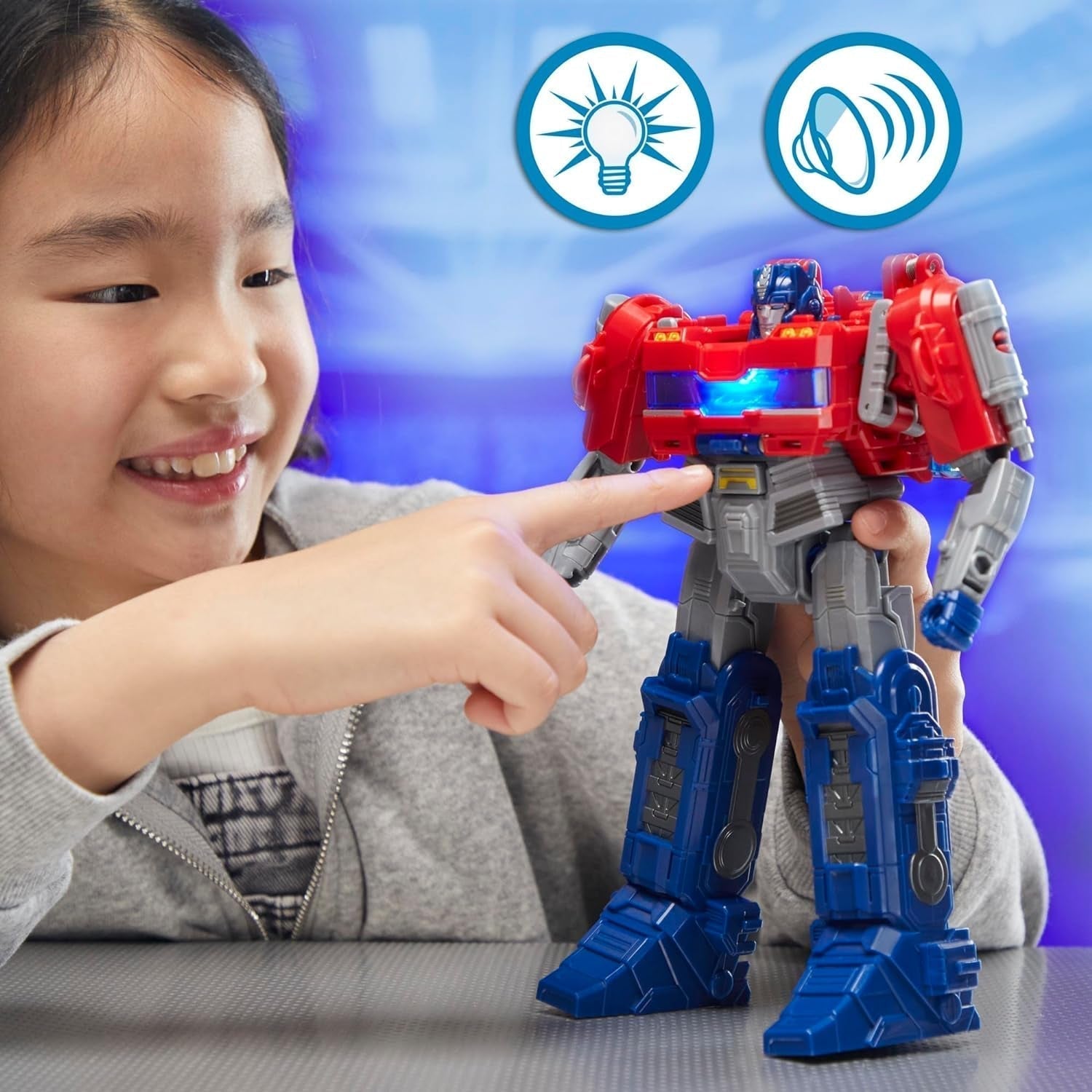 Transformers One Power Flip Optimus Prime (Orion Pax) figurină interactivă Action figures Naty Shop