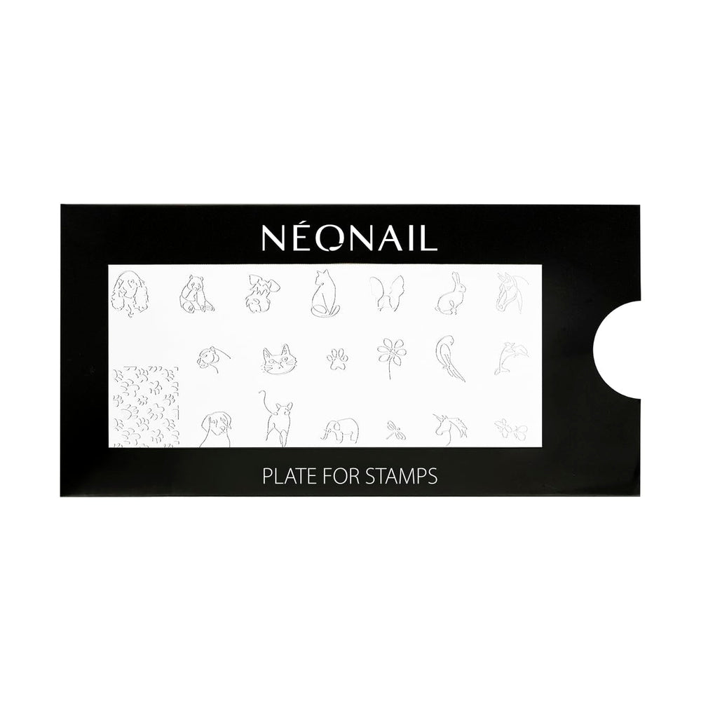 NÉONAIL Nagel Stempel Mit Schaber - Nägel Selber Machen - Nail Art Stamper - Nageldesign Für Nagel Schablone - French Nails Stempel - Silikon Nagelstempel
