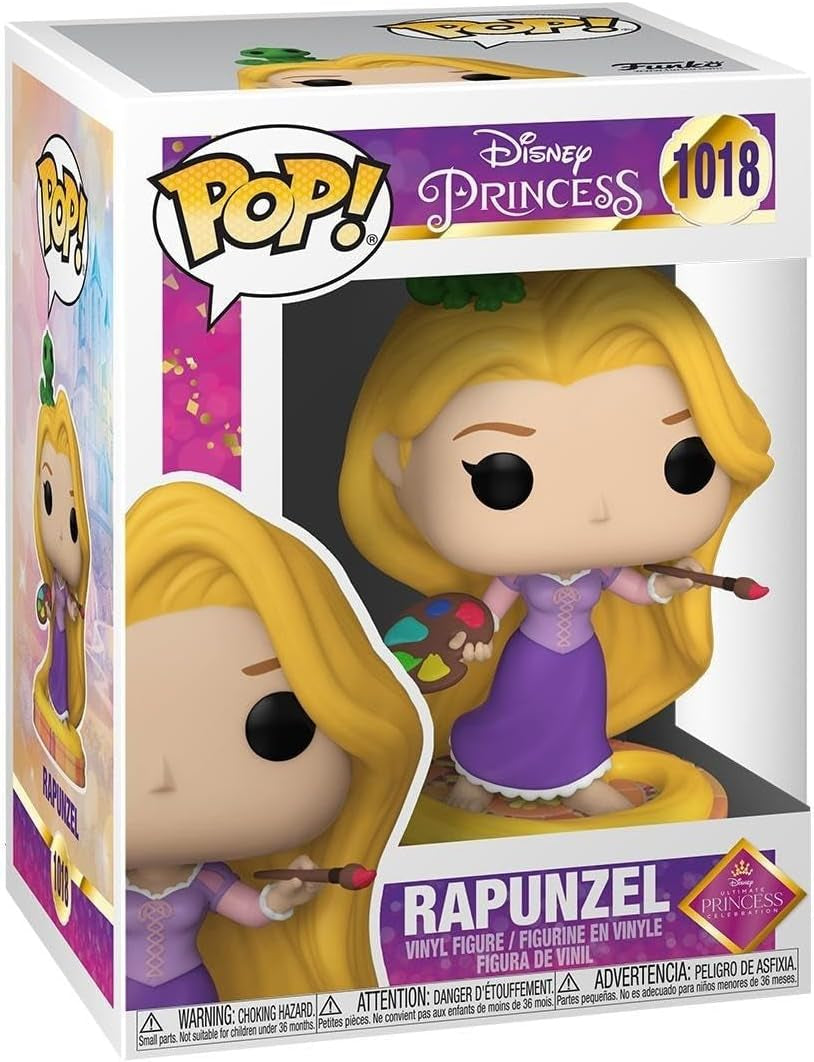 Funko Mystery Mini - Ultimate Princess - 1 din 12 de colecționat - Stilurile variază - Prințesele Disney - Prințesele Disney - Figură de colecționat din vinil - Idee de cadou - Marfă oficială - Fanii filmelor Action figures Naty Shop Standard Rapunzel