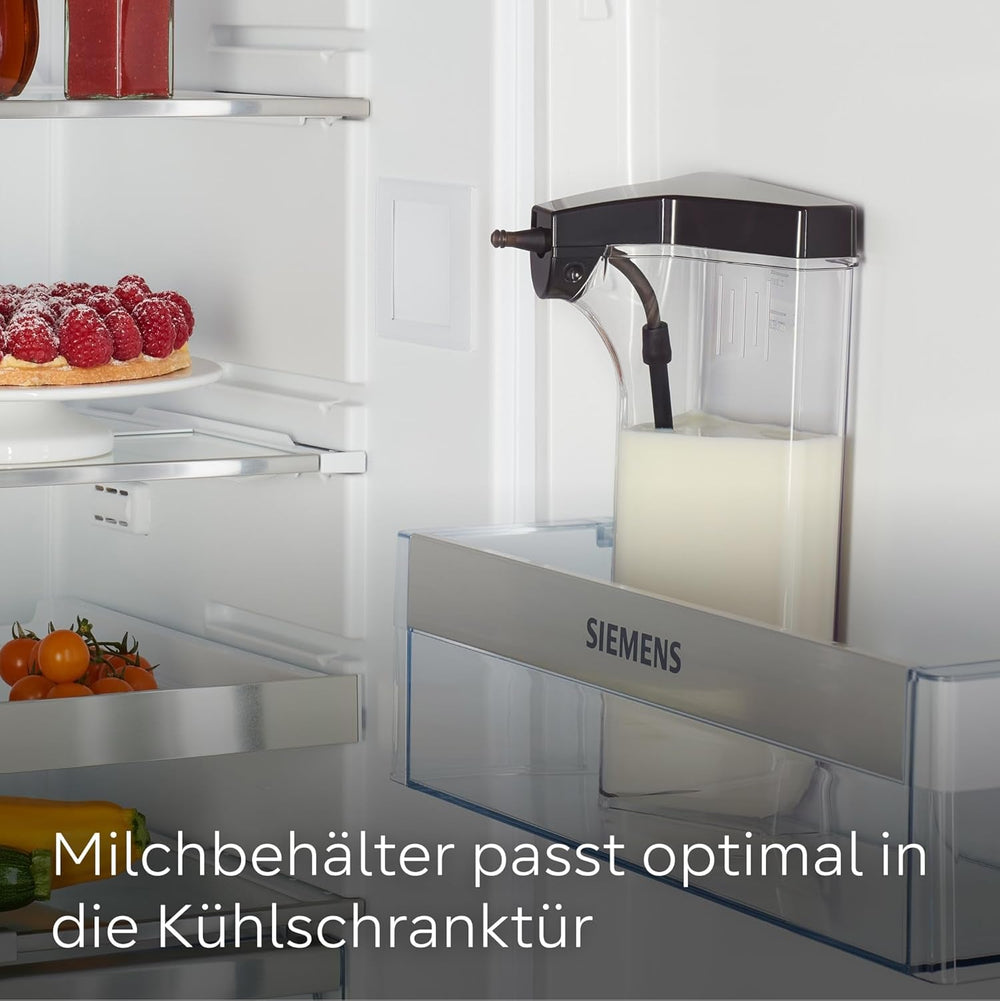 Espressor complet automat SIEMENS EQ900 TQ905D03, control prin aplicație, afișaj complet tactil, mod barista, reducere a zgomotului, până la 10 profiluri, râșniță premium, curățare automată cu abur, 1500 W, oțel inoxidabil