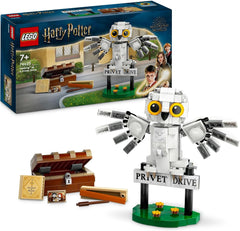 LEGO Harry Potter Jadwiga na Privet Drive 4 Zestaw zabawek z sową dla dzieci, figurka zwierzęcia do zbudowania z walizką Hogwartu, mały prezent dla chłopców, dziewcząt i wszystkich fanów w wieku 7 lat 76425 Zestawy do budowania Besuche den LEGO-Store Single