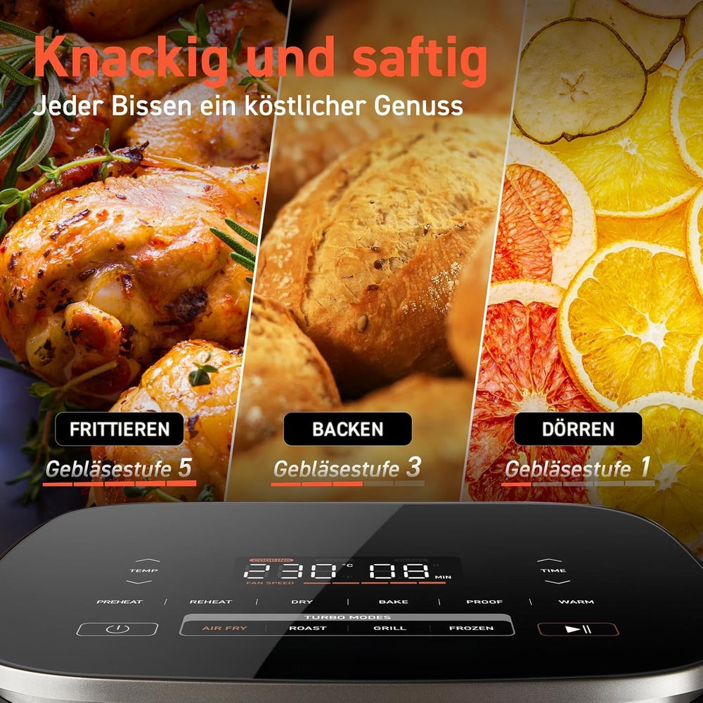 Cosori Turboblaze Frytkownica na gorące powietrze Frytownica, 9 w 1, 6 litrów, ciche urządzenia Naty Shop